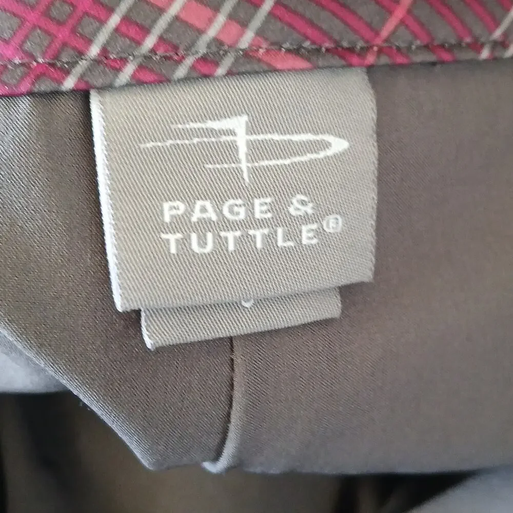 Page & Tuttle Purple Plaid Golf Skirt With Attached Shorts